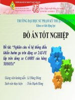 Nghiên  cứu  về  hệ  thống  điều khiển  bướm  ga  trên  động  cơ  2AZ-FE lắp  trên  dòng  xe  CAMRY  của  hãng TOYOTA