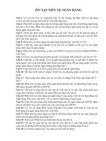 Câu Hỏi Ôn Tập Môn Tiền Tệ Ngân Hàng