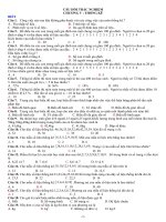 Trac nghiem chuong V: thống kê