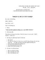 Tính toán kiểm nghiệm hệ thống treo xe tải CHIẾN THẮNG