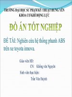 Nghiên cứu hệ thống phanh ABS trên xe toyota innova