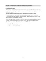 GROUP 2 OPERATIONAL CHECKS AND TROUBLESHOOTING