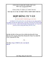 Mẫu hợp đồng tư vấn thiết kế