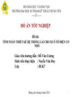 Tính toán thiết kế hệ thống lái cho xe ôtô điện cỡ nhỏ 