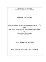 Con người và tự nhiên trong văn xuôi Việt Nam sau năm 1975 từ góc nhìn phê bình sinh thái