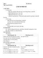 giáo án tự chọn đại số 10