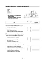 GROUP 3 OPERATIONAL CHECKOUT RECORD SHEET
