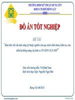 Khai thác kết cấu, tính năng kỹ thuật ,nghiên cứa quy trình chẩn đoán, kiểm tra, sửa chữa hệ thống nâng hạ kính xe Tucson G2.0.2010