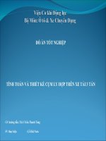 Tính toán và thiết kế cụm ly hợp xe tải 3 tấn 