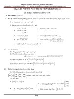 CHUYÊN ĐỀ PHƯƠNG PHÁP TỌA ĐỘ TRONG KHÔNG GIAN