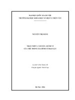 Nhận thức, cảm xúc, hành vi của trẻ em trong gia đình có bạo lực 