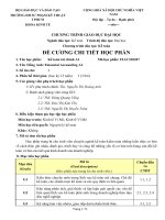 Đề cương chi tiết học phần Kế toán tài chính A1 liên thông (Trường đại học sư phạm kĩ thuật TP.HCM)