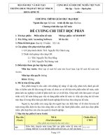 Đề cương chi tiết học phần Phần mềm kế toán (Trường đại học sư phạm kĩ thuật TP.HCM)