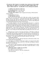 Ứng Dụng Viễn Thám Và Gis Điều Tra, Đánh Giá Tổng Hợp Điều Kiện Tự Nhiên Và Tài Nguyên Thiên Nhiên Phục Vụ Phát Triển Kinh Tế - Xã Hội Bền Vững Tỉnh Quảng Bình