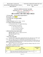 Đề cương chi tiết học phần Anh văn chuyên ngành kinh tế 1 (Trường đại học sư phạm kĩ thuật TP.HCM)