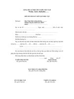 Đơn Xin Bảo Lưu Kết Quả Học Tập