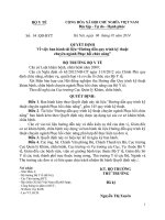 QUY TRÌNH KỸ THUẬT CHUYÊN NGÀNH PHỤC HỒI CHỨC NĂNG