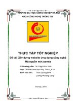 xây dựng website ứng dụng công nghệ mã nguồn mở joomla 