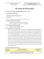 Đề cương chi tiết học phần Phương pháp giảng dạy tiếng anh kĩ thuật (Trường đại học sư phạm kĩ thuật TP.HCM)