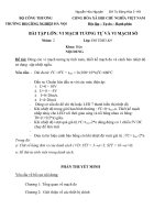 Dùng các vi mạch tương tự tính toán, thiết kế mạch đo và cảnh báo nhiệt độ sử dụng  cặp nhiệt ngẫu 