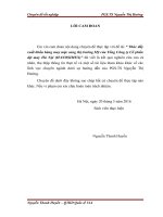 Thúc đẩy xuất khẩu hàng may mặc sang thị trường mỹ của tổng công ty cổ phần dệt may hà nội (HANOSIMEX)” 