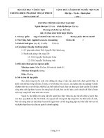 Đề cương chi tiết học phần Lập sổ sách kế toán trên access (Trường đại học sư phạm kĩ thuật TP.HCM)