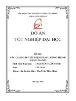 CÁC GIẢI PHÁP TIẾT KIỆM NĂNG LƯỢNG TRONG MẠNG NG PON 