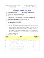 Đề cương chi tiết học phần Tối ưu hoá (Trường đại học sư phạm kĩ thuật TP.HCM)