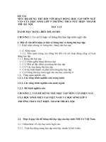 MỨC độ HỨNG THÚ đối với HOẠT ĐỘNG học tập môn NGỮ văn của học SINH lớp 9 TRƯỜNG THCS NGŨ HIỆP  THANH TRÌ  hà nội 