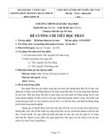 Đề cương chi tiết học phần Hệ thống thông tin kế toán (Trường đại học sư phạm kĩ thuật TP.HCM)
