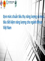 Định mức chuẩn tiêu thụ năng lượng và mục tiêu tiết kiệm năng lượng cho ngành Nhựa Việt Nam