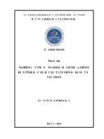 Nghiên cứu phản ứng khâu mạch nhựa epoxy biến tính dầu ve, dầu hạt cây đen bằng một số tác nhân