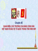 BÀI GIẢNG điện tử   QUAN điểm, CHỦ TRƯƠNG CỦA ĐẢNG CỘNG SẢN VIỆT NAM về BẢO vệ tổ QUỐC TRON TÌNH HÌNH mới