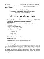 Đề cương chi tiết học phần Tổ chức quản lý sản xuất (Trường đại học sư phạm kĩ thuật TP.HCM)