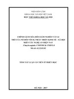 Chính sách xóa đói giảm nghèo và vai trò của nó đối với sự phát triển kinh tế  xã hội miền tây nghệ an hiện nay tt 
