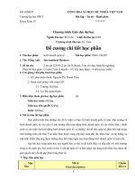 Đề cương chi tiết học phần Kinh doanh quốc tế (Trường đại học sư phạm kĩ thuật TP.HCM)