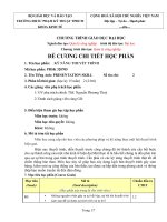 Đề cương chi tiết học phần Kỹ năng thuyết trình (Trường đại học sư phạm kĩ thuật TP.HCM)