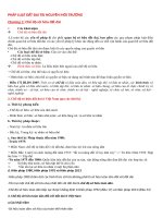 TÀI LIỆU ÔN TẬP PHÁP LUẬT ĐẤT ĐAI TÀI NGUYÊN VÀ MÔI TRƯỜNG