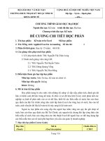 Đề cương chi tiết học phần Kế toán excel (Trường đại học sư phạm kĩ thuật TP.HCM)