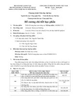 Đề cương chi tiết học phần Thiết kế trang phục nam nâng cao (Trường đại học sư phạm kĩ thuật TP.HCM)