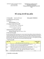 Đề cương chi tiết học phần Nghệ thuật diễn thuyết (Trường đại học sư phạm kĩ thuật TP.HCM)