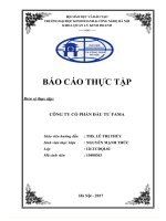 ĐẶC điểm KINH tế kỹ THUẬT của CÔNG TY cổ PHẦN đầu tư FAMA VIỆT NAM 