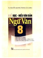 Để đọc   hiểu văn bản ngữ văn 8 phần 1 
