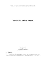 Khung Chính Sách Tái Định Cư