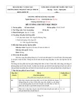 Đề cương chi tiết học phần Kế toán chi phí (Trường đại học sư phạm kĩ thuật TP.HCM)