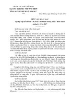 Diễn văn khai mạc 2016 2017