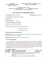 Đề cương chi tiết học phần Quản lý đơn hàng (Trường đại học sư phạm kĩ thuật TP.HCM)