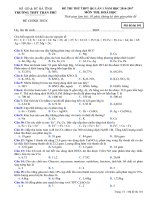 De thi thu THPT mon hoa lan 1 truong THPT tran phu  ha tinh 