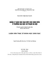 QUẢN lý GIÁO dục đạo đức CHO SINH VIÊN ở TRƯỜNG đại học sư PHẠM hà nội 