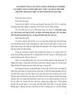 GIẢI PHÁP NÂNG CAO CHÂT LƯỢNG SINH HOẠT tổ KHỐI, cải THIỆN CHẤT LƯỢNG đội NGŨ, VIỆC vận DỤNG đổi mới PHƯƠNG PHÁP dạy học, sử DỤNG đồ DÙNG dạy học 